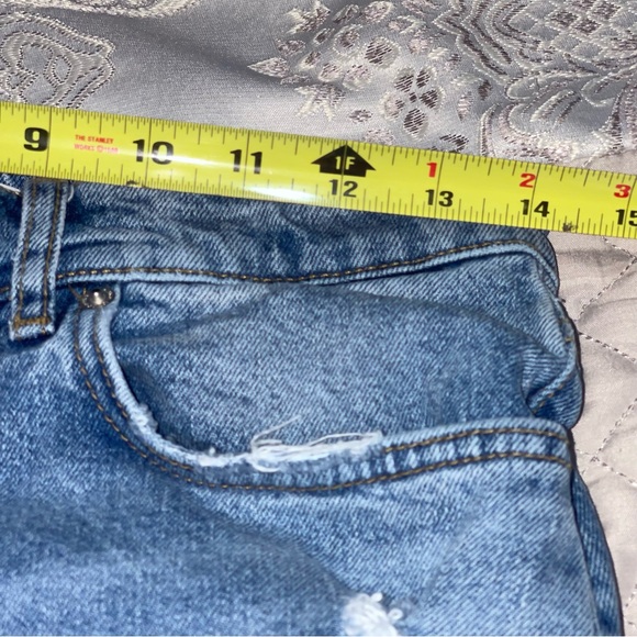 Stylish Blue Patchwork Women Jeans - Picture 6 of 9